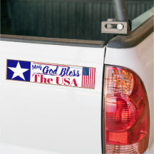 May God Bless the USA Bumper Sticker