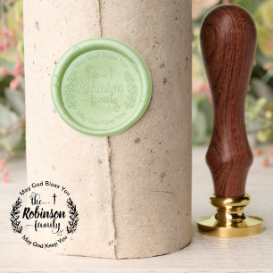 May God Bless You Custom Christian Family Wax Seal Stamp