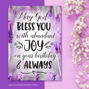 May God Bless you with Joy On your Birthday Cards