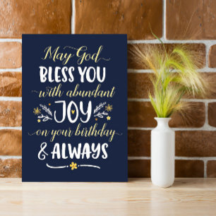 May God Bless you with Joy On your Birthday Cards