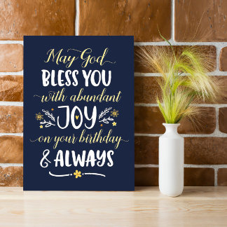 May God Bless you with Joy On your Birthday Cards