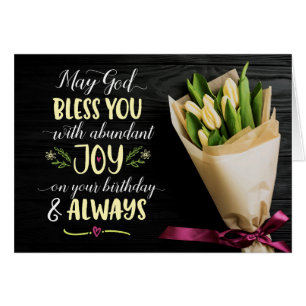 May God Bless you with Joy On your Birthday Cards