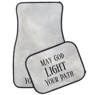 May God Light Your Path Christian Safe Travels Car Floor Mat