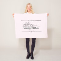 May God Light Your Way Fleece Blanket
