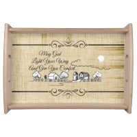 May God Light Your Way Serving Tray