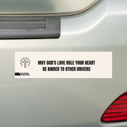 May God Love Rule Heart Be Kinder To Other Drives Bumper Sticker