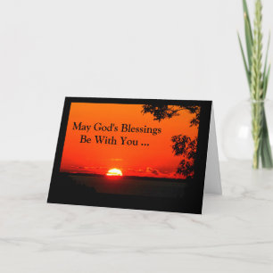 May God's Blessings Be With You Confirmation Card