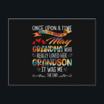 May Grandma Who Really Loved Her Grandsons Postcard<br><div class="desc">May Grandma Who Really Loved Her Grandsons Shirt May Birthday Gift For Grandma From Grandsons</div>