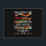 May Grandma Who Really Loved Her Grandsons Postcard<br><div class="desc">May Grandma Who Really Loved Her Grandsons Shirt May Birthday Gift For Grandma From Grandsons</div>