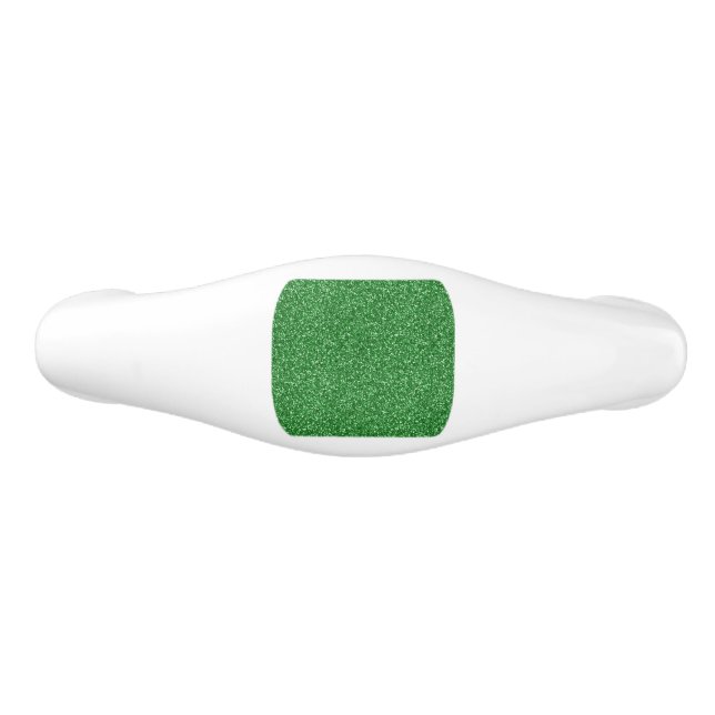 May Green Glitter Ceramic Drawer Pull (Front)