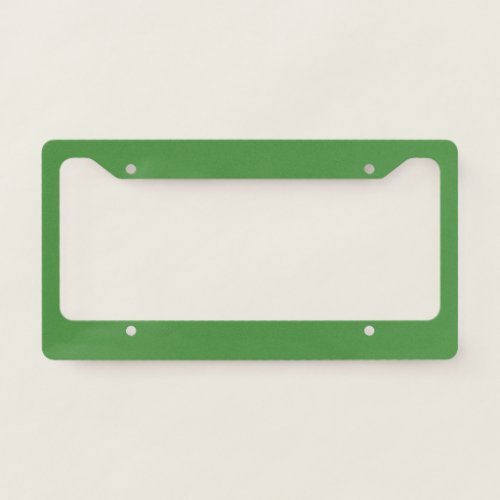 May Green Solid Color License Plate Frame