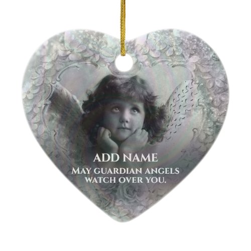 May Guardian Angels Watch Over You Ceramic Ornament