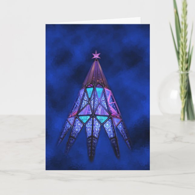 May Happiness Glow at Christmas Holiday Card (Front)