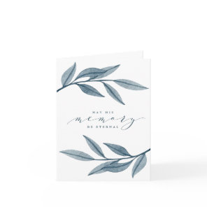 May his memory be eternal sympathy card