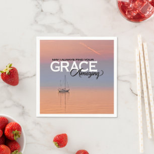May I Always Find Your Grace Amazing Christian Napkins
