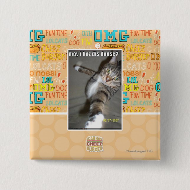 may I haz dis dance? Button (Front)