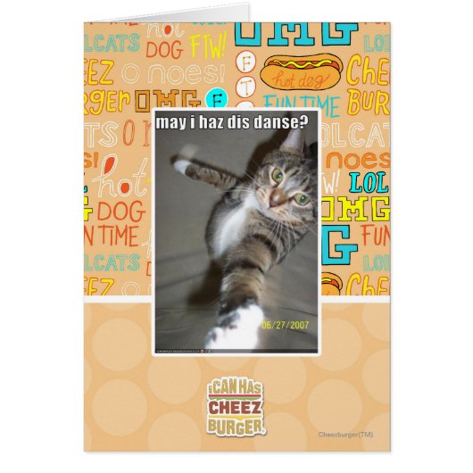 may I haz dis dance? Cards (Front)