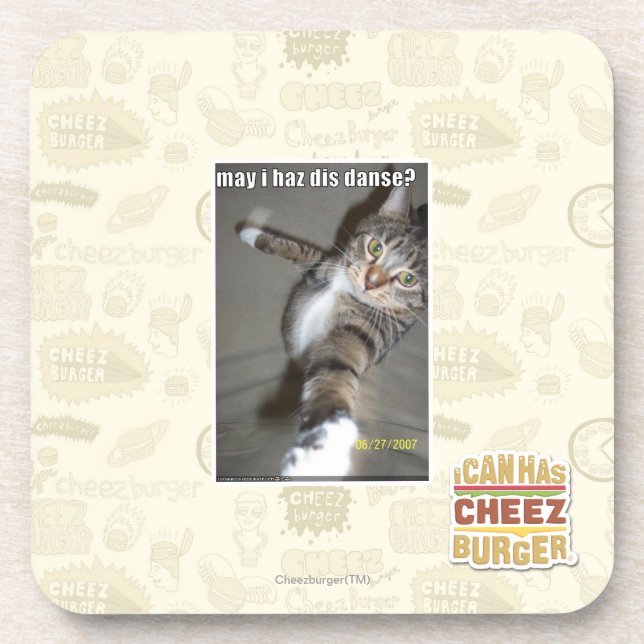 may I haz dis dance? Drink Coaster (Front)