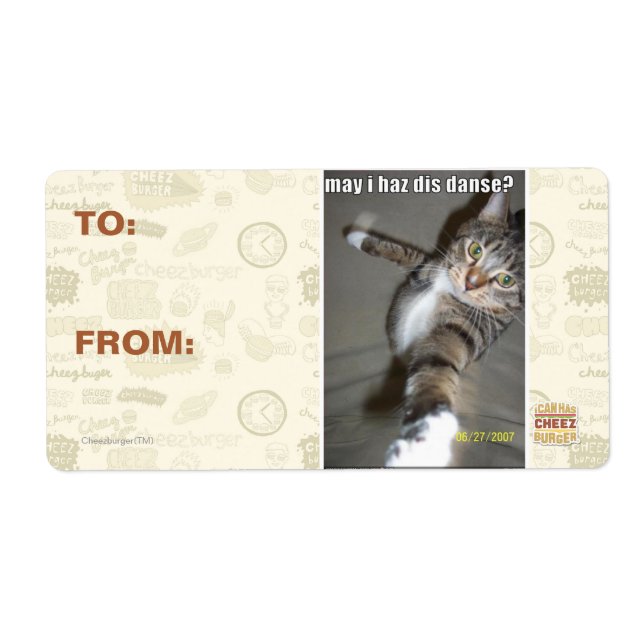 may I haz dis dance? Label (Front)