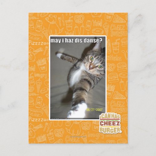 may I haz dis dance Postcard