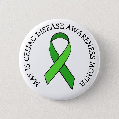 May is Celiac Disease Awareness Month Button