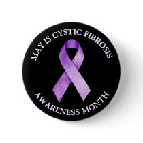 May is Cystic Fibrosis Awareness Month Button