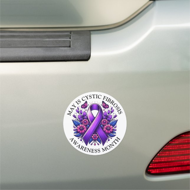 May is Cystic Fibrosis Awareness Month Car Magnet (In Situ)