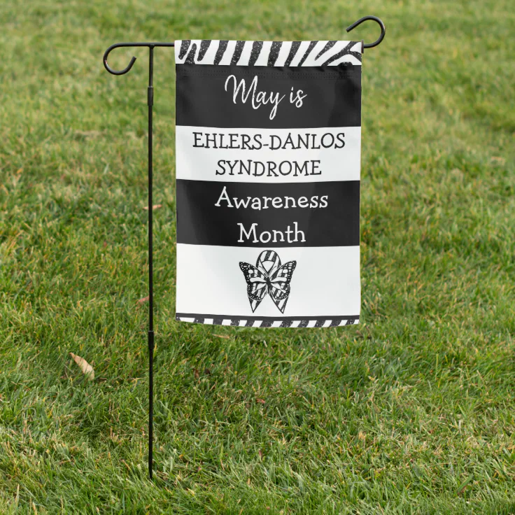 May is Ehlers-Danlos Syndrome Awareness Month Garden Flag | Zazzle