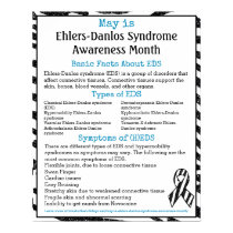 May is Ehlers-Danlos Syndrome Awareness Month Poster