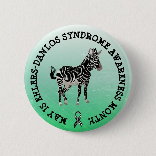 May is  Ehlers-Danlos syndrome  Month Button (Front)