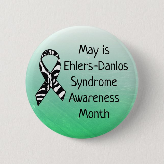 May is  Ehlers-Danlos syndrome  Month Button (Front)
