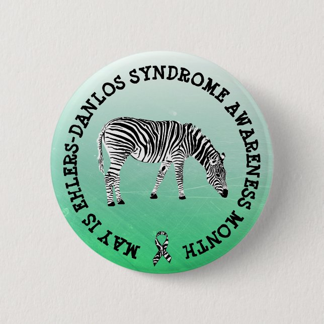 May is  Ehlers-Danlos syndrome  Month Button (Front)