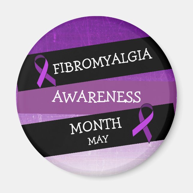 May is Fibromalgia Awareness Month Magnet (Front)