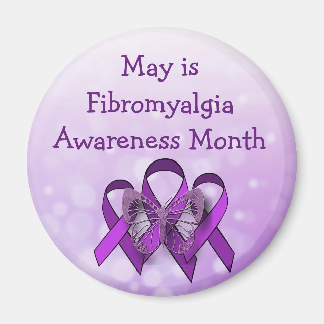 May is Fibromyalgia Awareness Month Magnet (Front)