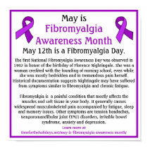 May is Fibromyalgia Awareness Month Poster