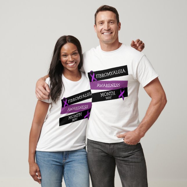 May is Fibromyalgia Awareness Month Ribbon Shirt (Unisex)