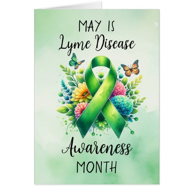 May is Lyme Disease Awareness Month  Cards (Front)