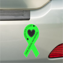 May is Lyme Disease Awareness Month Ribbon Car Magnet