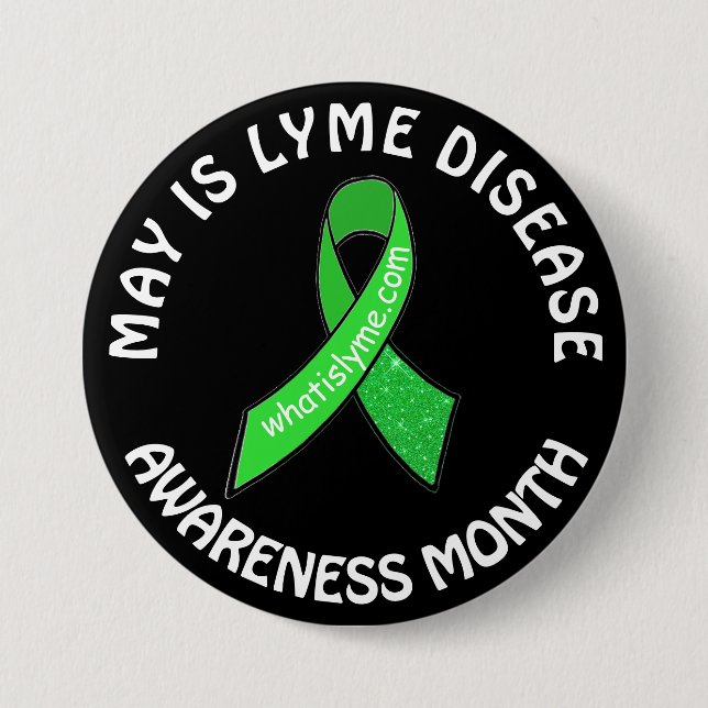 May is Lyme Disease Awareness Month Ribbons Button (Front)