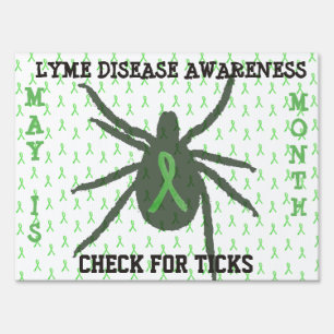 May is Lyme Disease Awareness Month Tick Sign