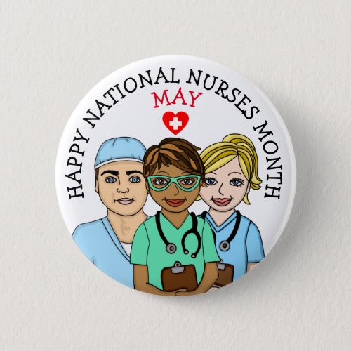 May is National Nurses Month   Button