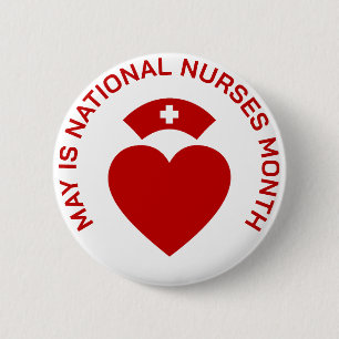May is National Nurses Month  Button