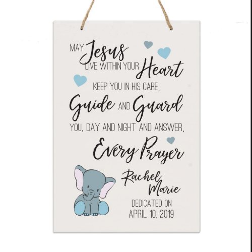 May Jesus Live Beautiful Childs Wooden Wall Sign