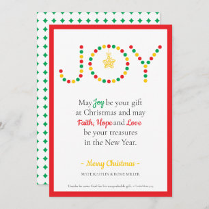 May Joy Be Your Gift Christmas Card
