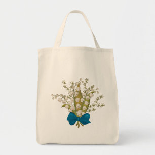May Lily of the Valley Floral Bouquet  Tote Bag