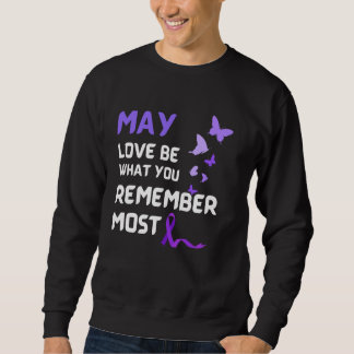 May Love Be What You Remember Most Alzheimer Aware Sweatshirt