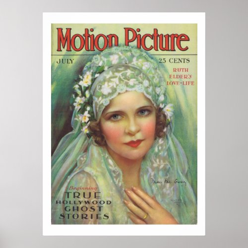 May McAvoy Vintage Movie Magazine Cover Print