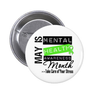 National Mental Health Awareness Month Buttons and National Mental ...