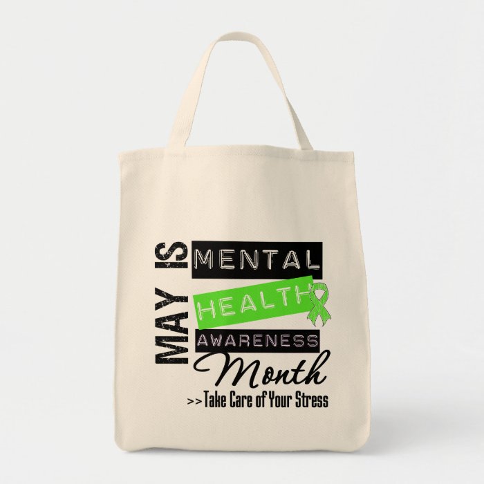 May   Mental Health Awareness Month Canvas Bags