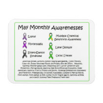 May Monthly Health Awareness  Magnet